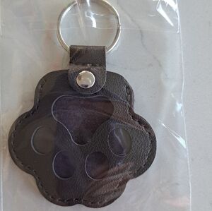 Paw Key Ring Fur Holder, Black